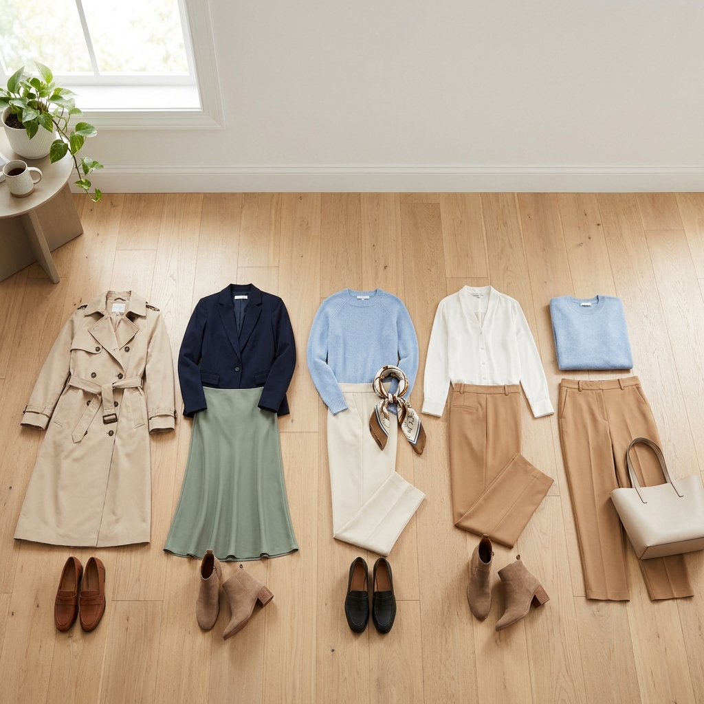 Spring workweek outfits: a 5-day plan using repeat pieces (business casual-friendly)